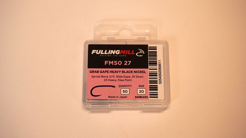 Fulling Mill - Nymph Black Nickel Barbless 50-pack