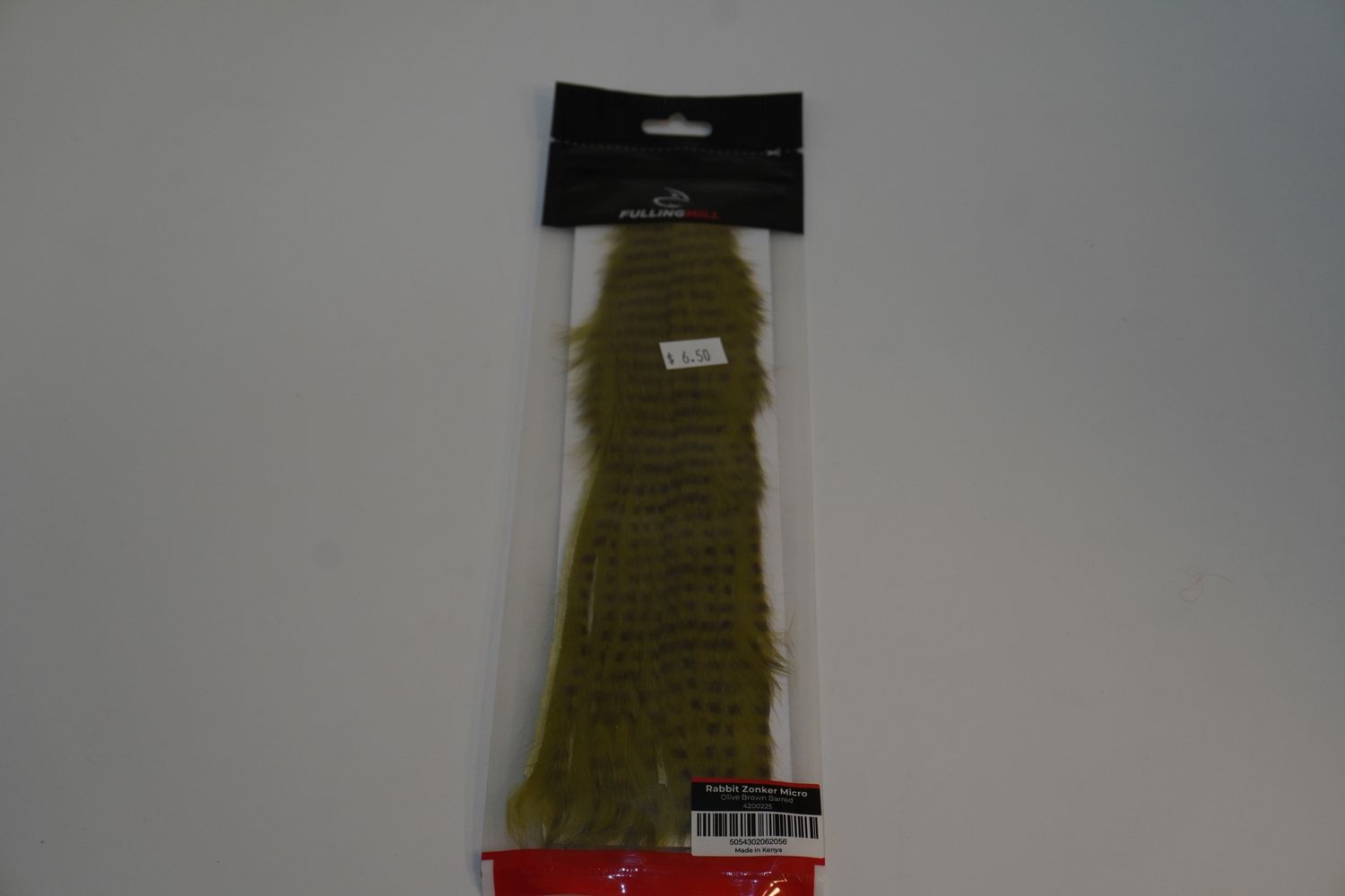 Fulling Mill - Rabbit Zonkers, Color: Olive Brown barred, Size: micro