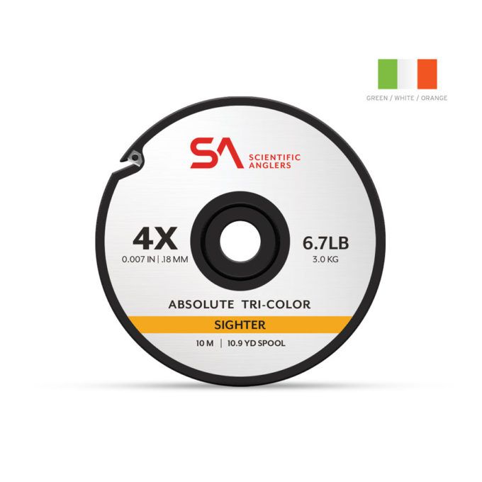 Scientific Anglers - Absolute Sighter Tippet 10m, Size: 4X