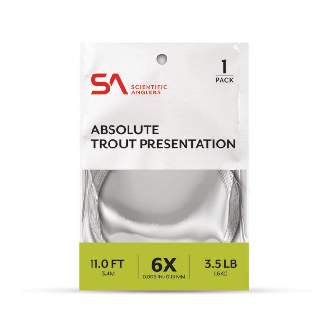 Scientific Anglers - Absolute Trout Presentation Leader, Color: 11', Size: 5X
