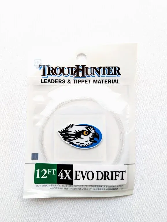 TroutHunter EVO Drift Leader, Length: 12', Size: 4X