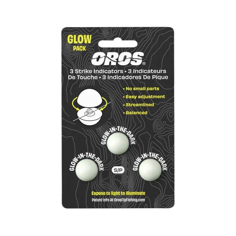 Oros 3-pack small glow in the dark