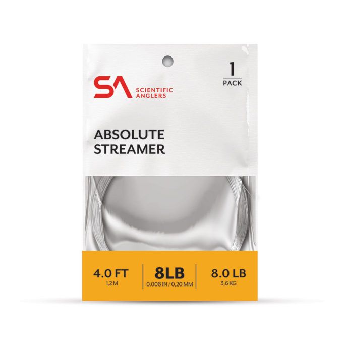 Absolute Streamer Leader 1 pack, Color: 4, Size: 8lb