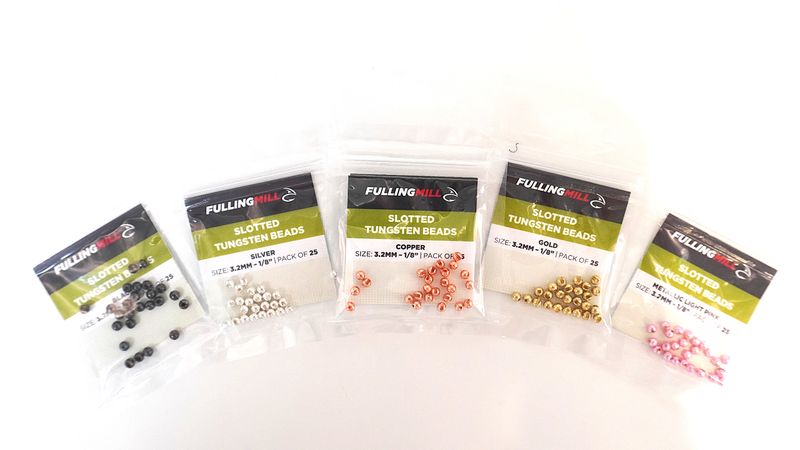 Fulling Mill - Slotted Tungsten Beads 25-pack