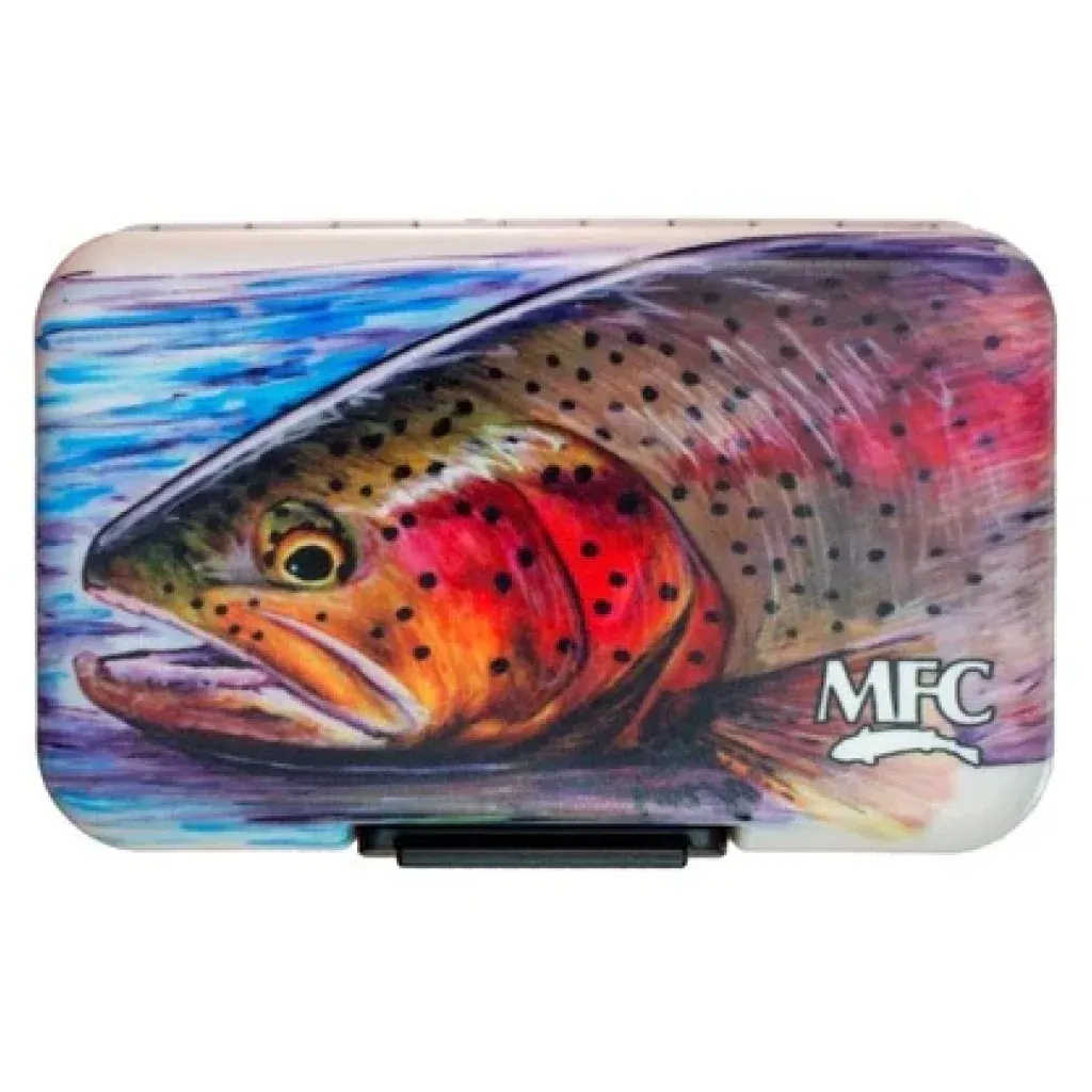 MFC Poly Fly Box, Color: Hallocks Rainbow Trout