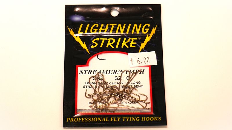 Lightning Strike SN3  Streamer/Nymph Hook  25 count