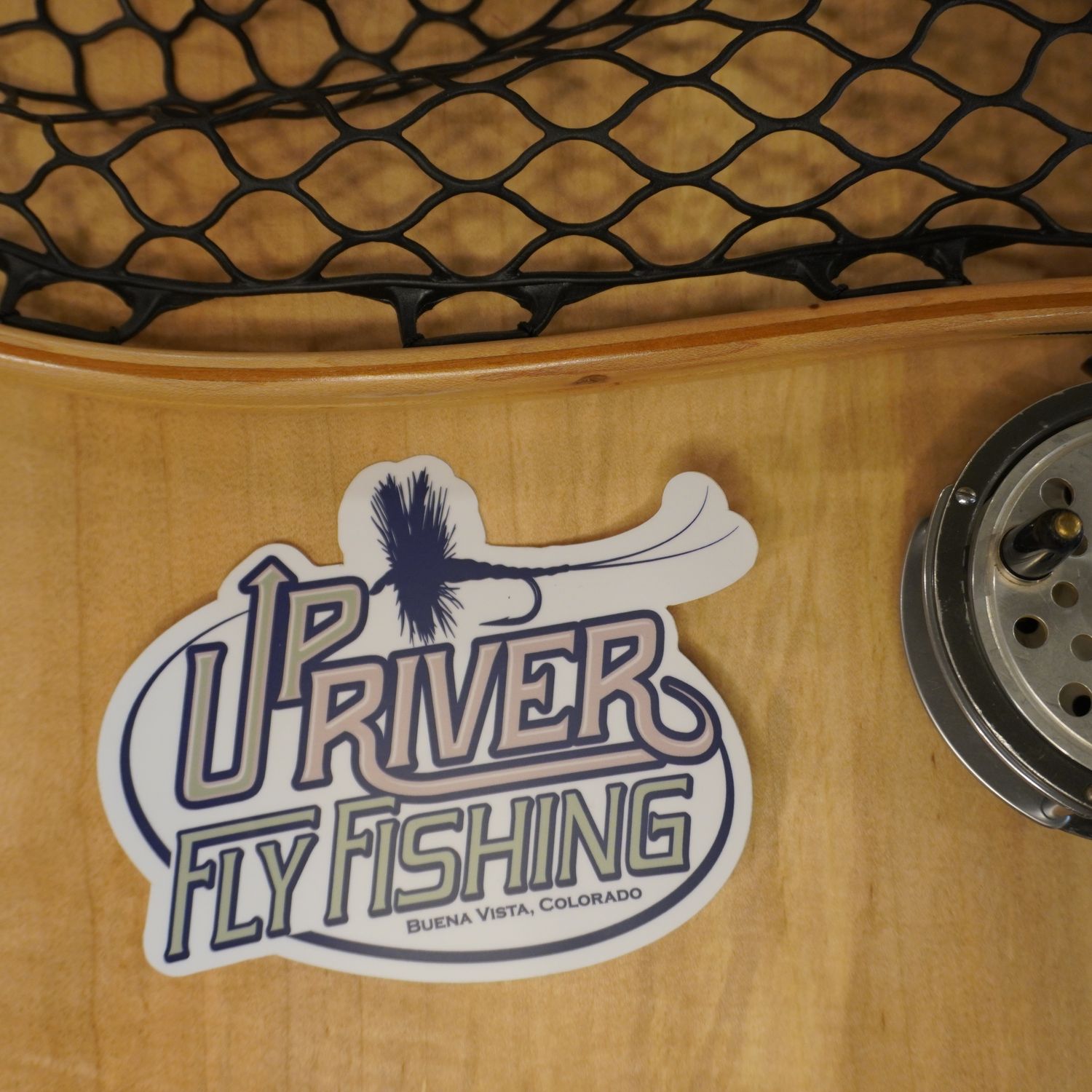 Upriver FlyFishing Sticker large