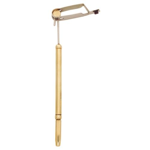 Dr Slick Rotary Hackle Plier, Large, w half hitch tool, brass and steel