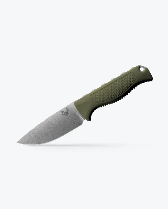 Benchmade- Steep Country 15006-01 | Dark Olive Santoprene® | Drop-poin