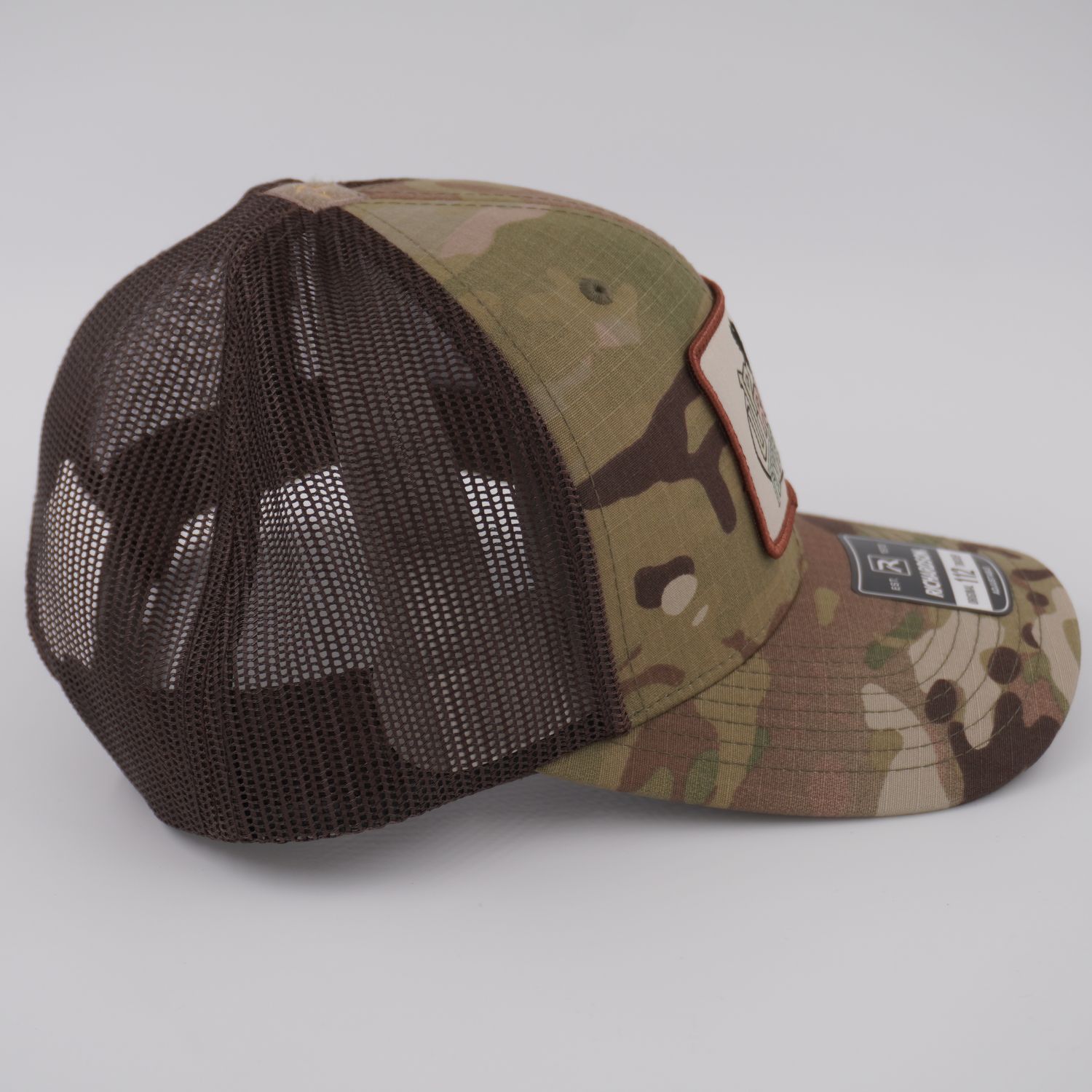 Upriver Hat - Richardson 112PT Split Multicam Original/Brown with patch