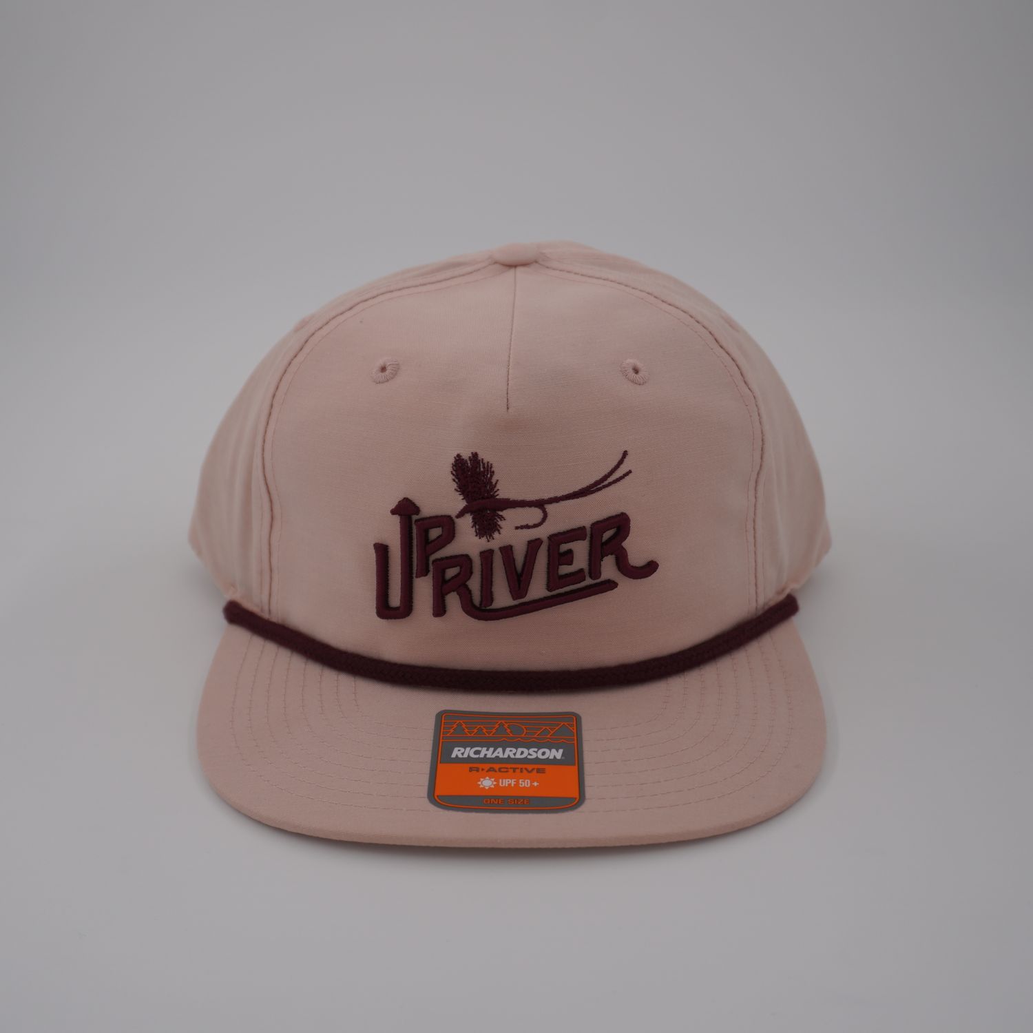 Upriver Hat - Richardson 256 Umpqua Pale Peach w/ Maroon Rope