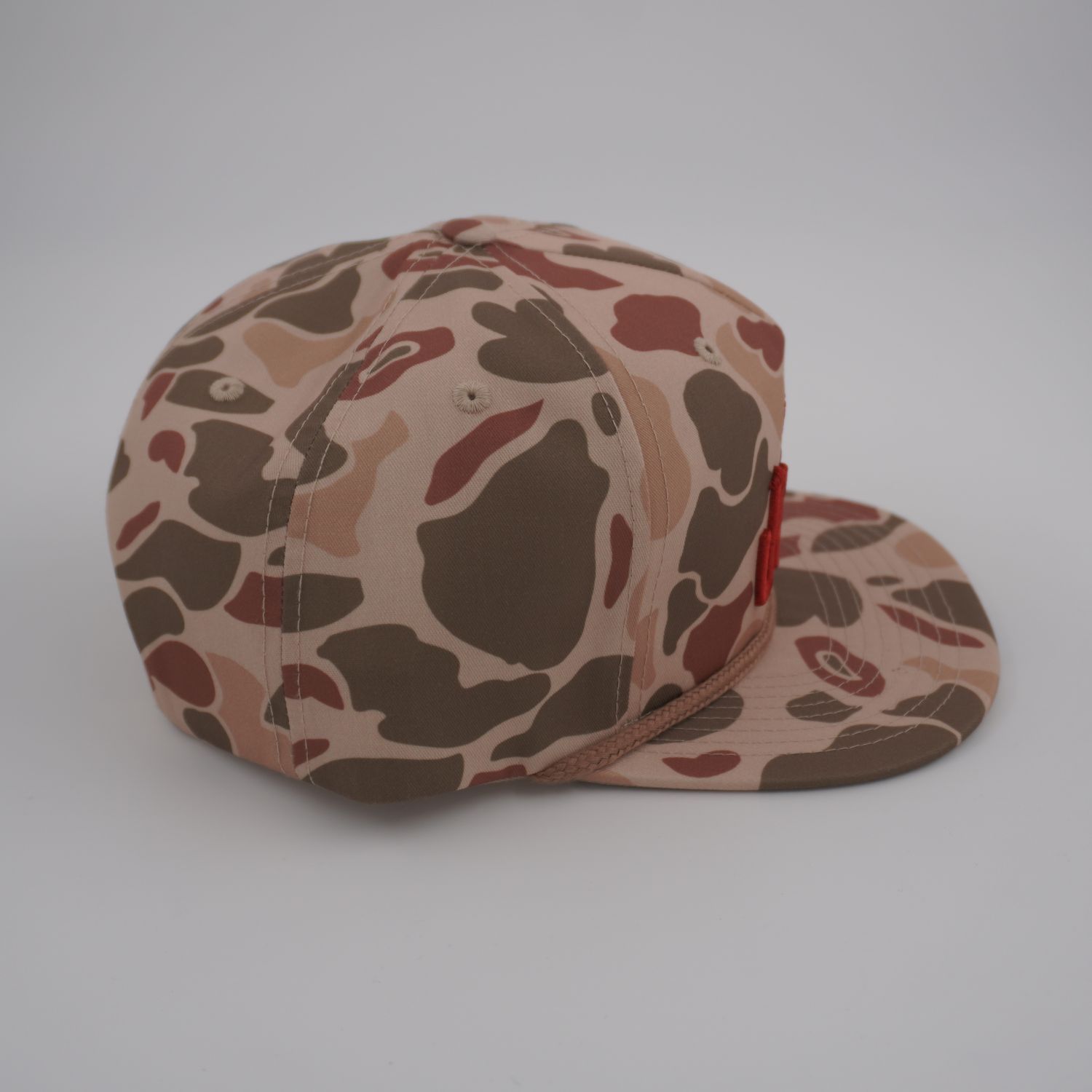 Upriver Hat - Richardson 256P Harvest Duck Camo w/ Light Brown Rope
