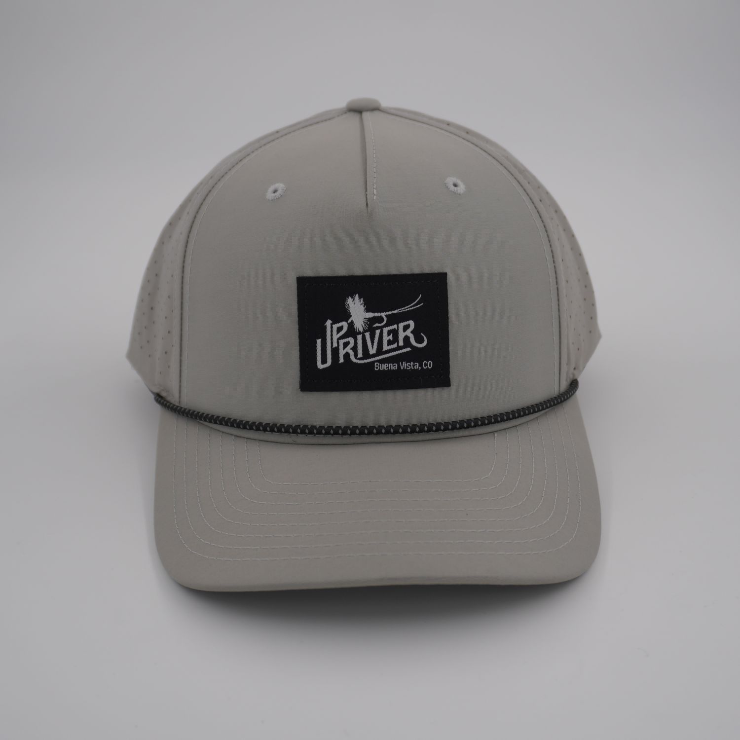 Upriver Hat - Richardson 355 Solid Silver/Black Silver