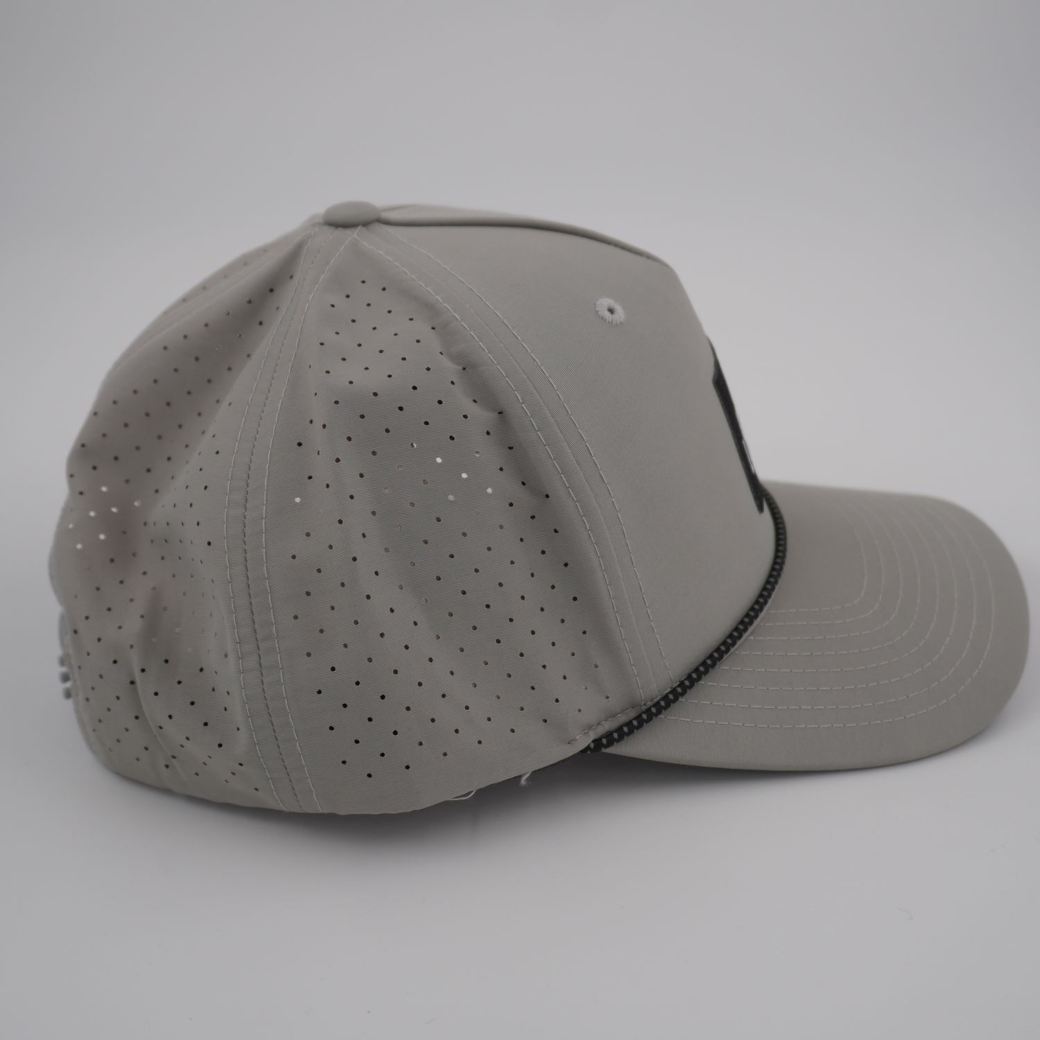 Upriver Hat - Richardson 355 Solid Silver/Black Silver