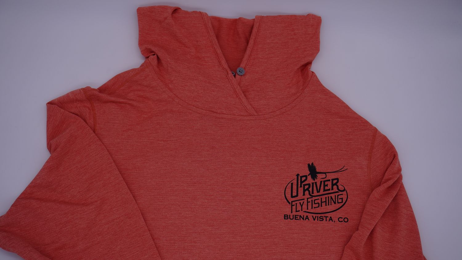 Patagonia - Womens Cap Cool Sun Hoody - Mellow Melon/Peach Sherbet - Upriver Logo