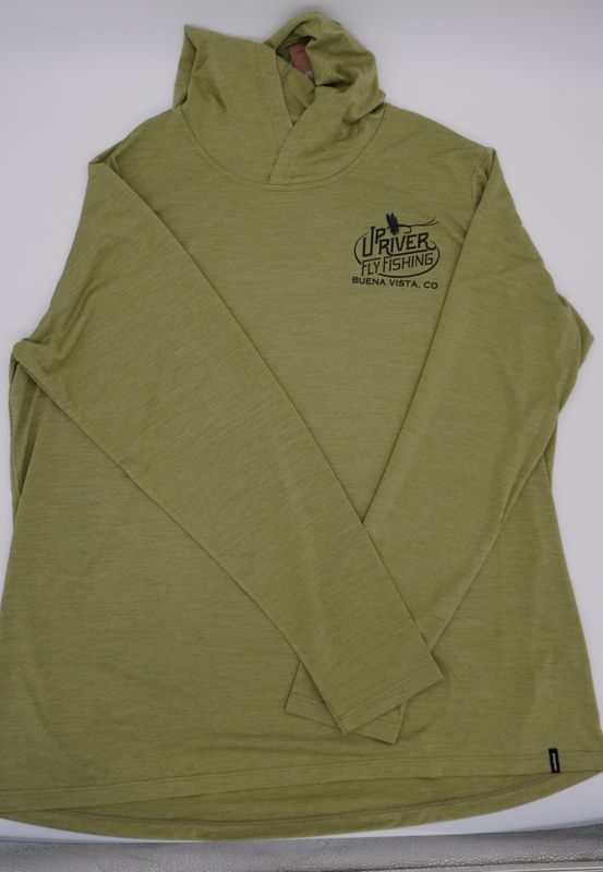 Patagonia - Womens Cap Cool Daily Hoody - Gumtree Green - Upriver Logo