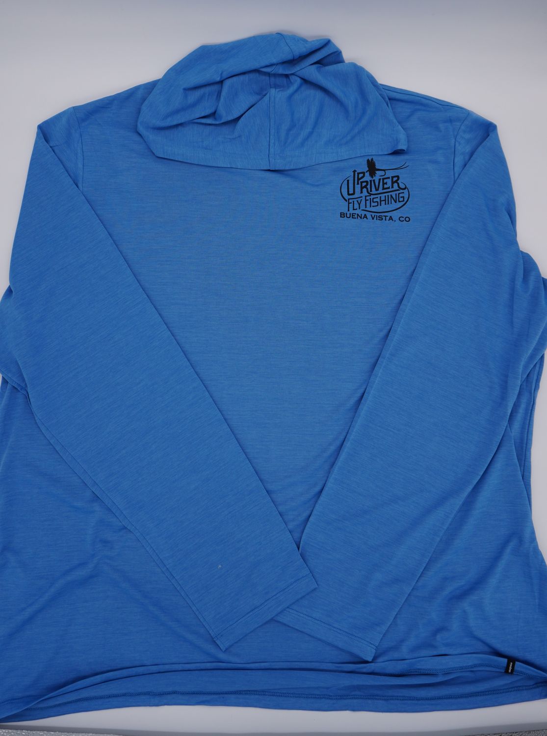 Patagonia - Mens Cap Cool Daily Hoody - Light Shore Blue - Upriver Logo