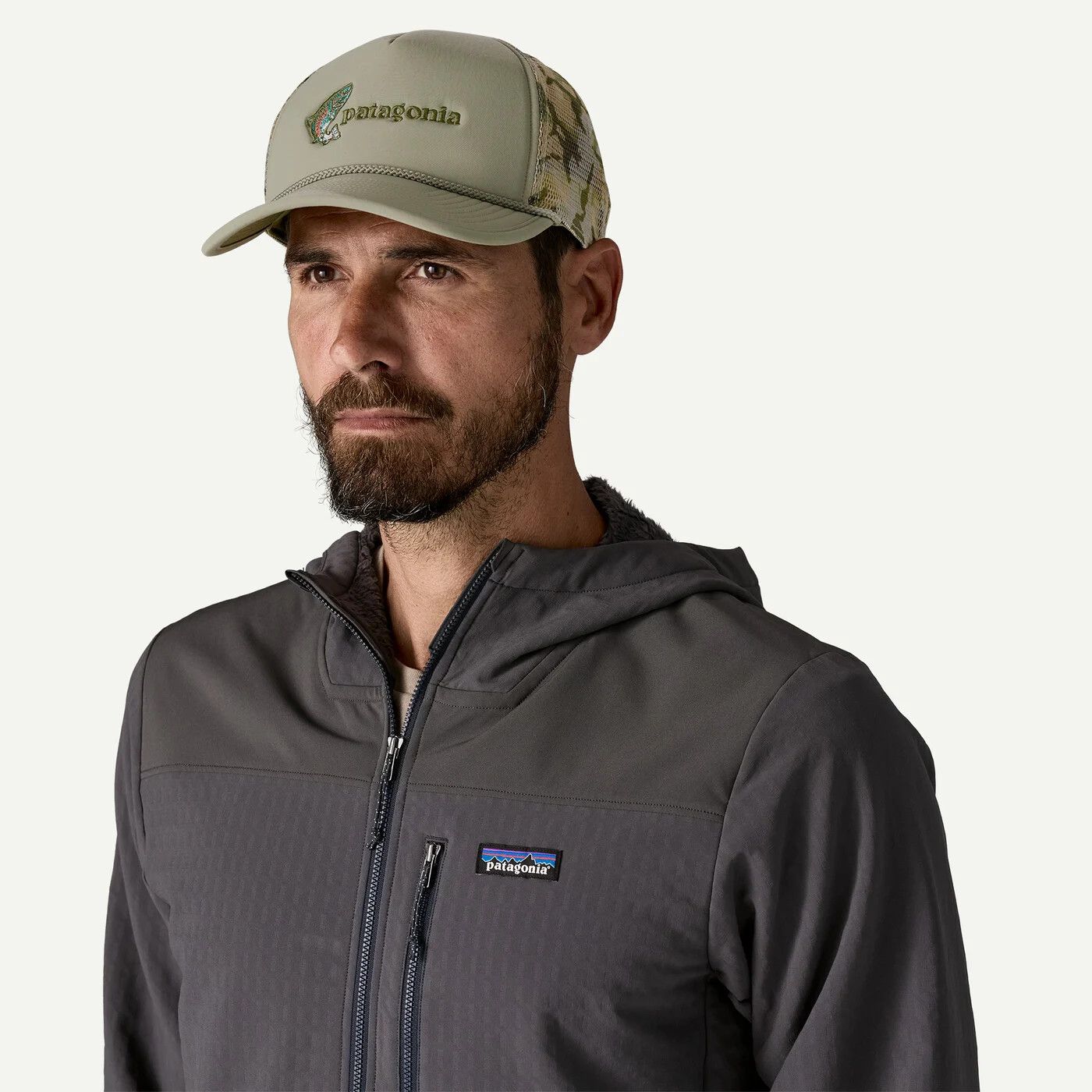 Patagonia Broadcaster Hat - Fish Jump River Rock Green