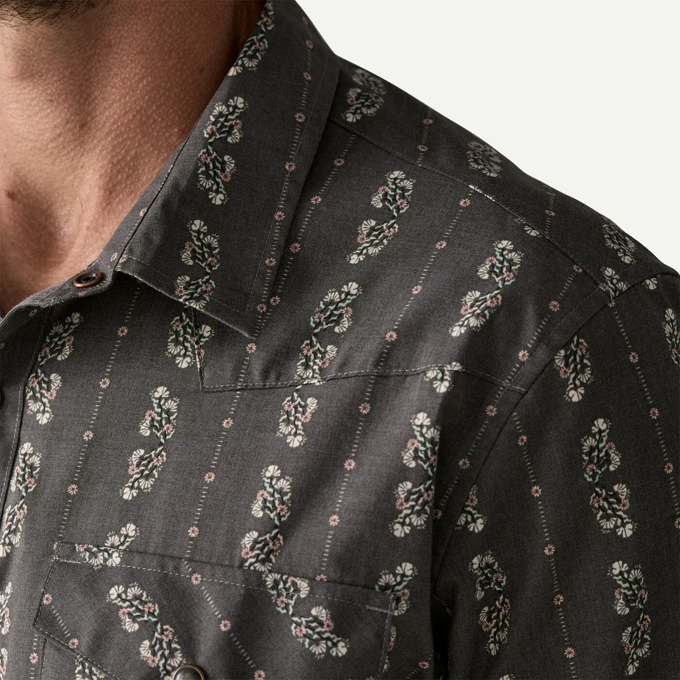 Patagonia - Mens Go To Western Shirt - Lowlands Forge Grey