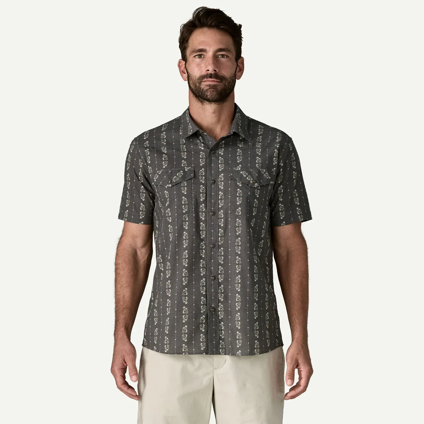 Patagonia - Mens Go To Western Shirt - Lowlands Forge Grey
