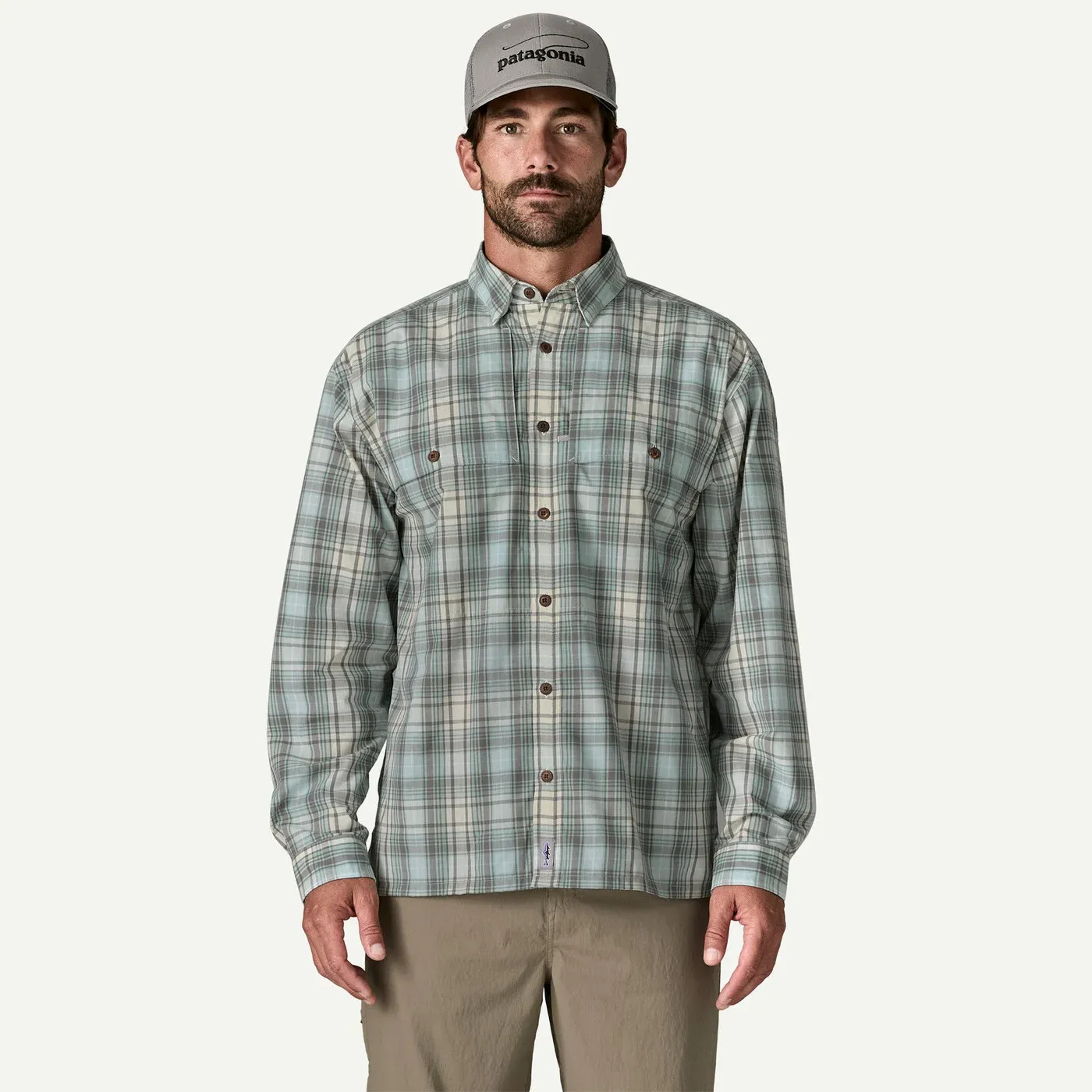 Patagonia - Mens L/S Island Hopper Shirt - Longshore Lichen Green