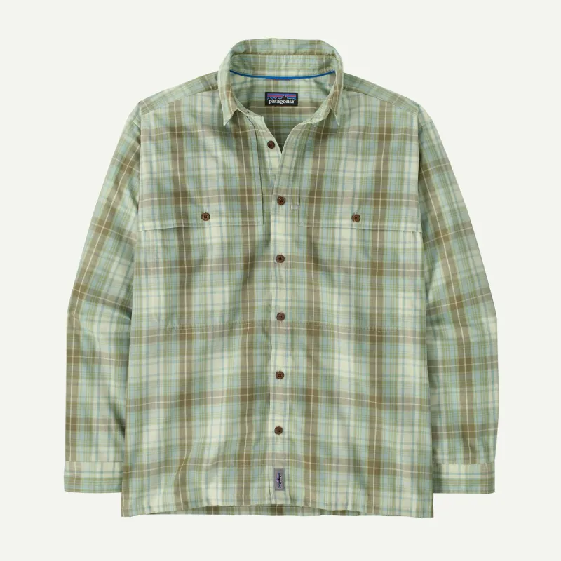 Mens L/S Island Hopper Shirt - Longshore Lichen Green