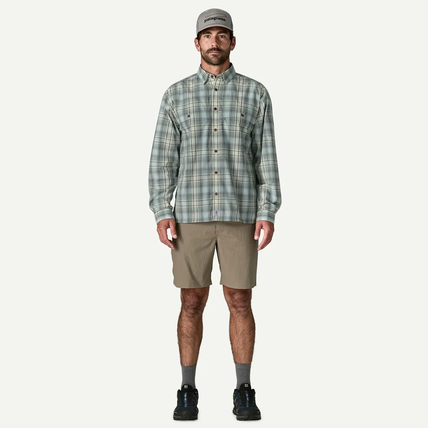 Patagonia - Mens L/S Island Hopper Shirt - Longshore Lichen Green