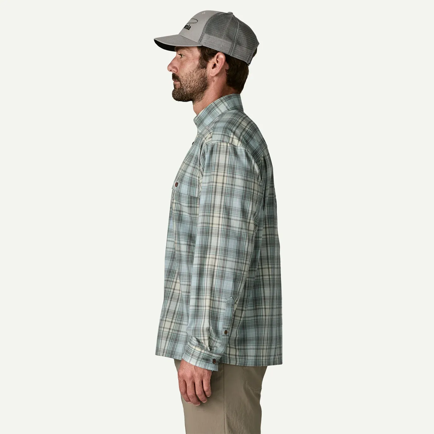 Patagonia - Mens L/S Island Hopper Shirt - Longshore Lichen Green