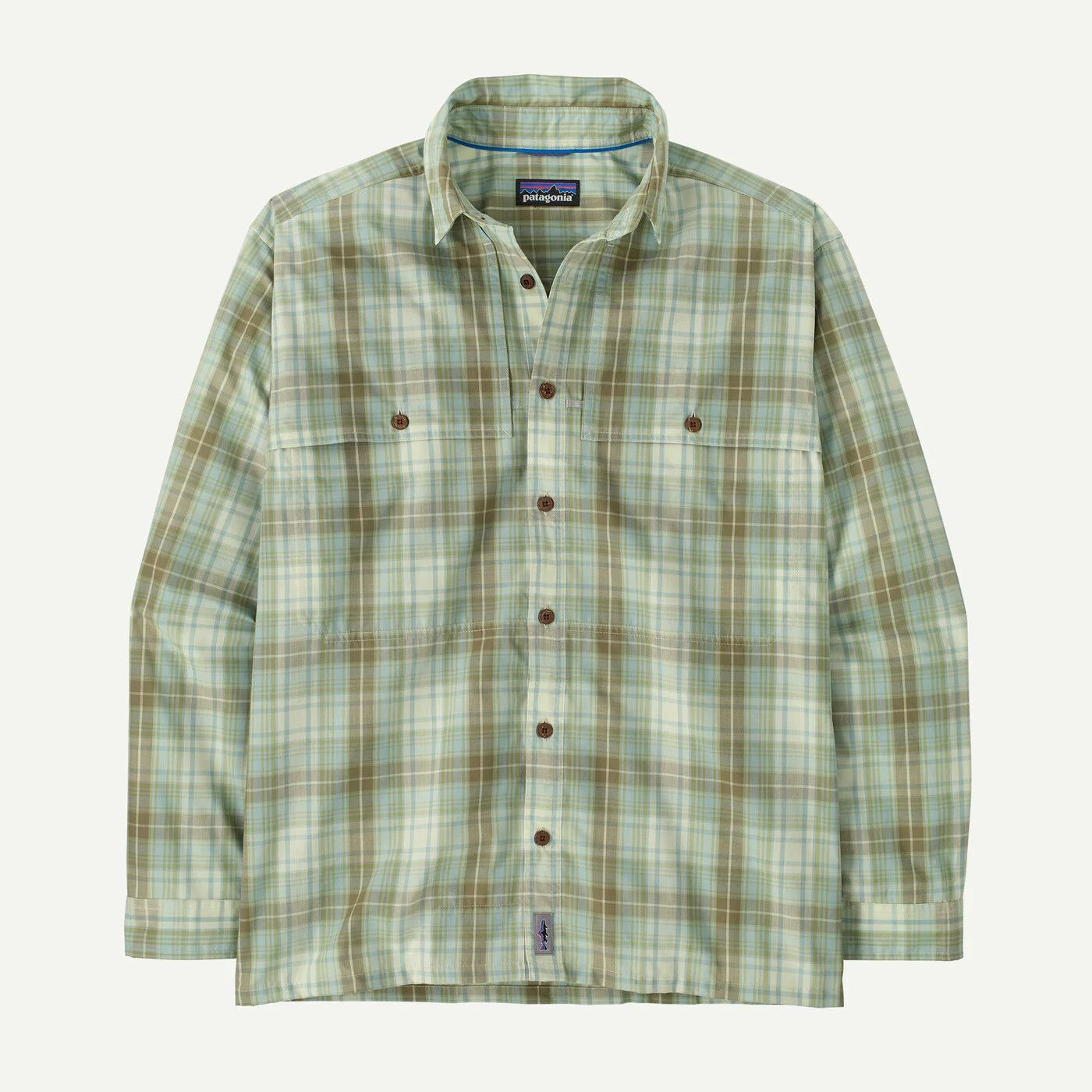 Patagonia - Mens L/S Island Hopper Shirt - Longshore Lichen Green, Size: S
