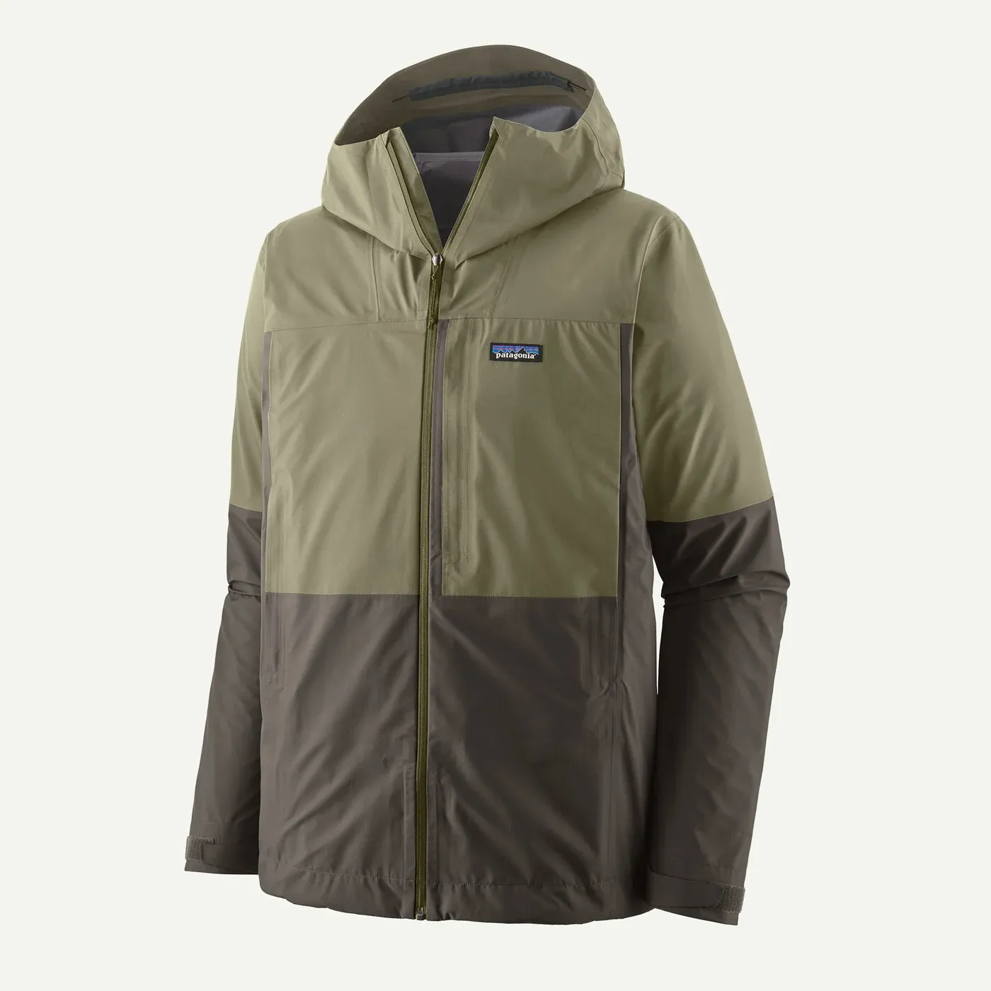 Mens Boulder Fork Rain Jacket - Forge Grey/River Rock Green
