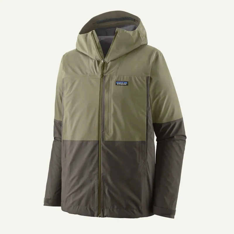 Mens Boulder Fork Rain Jacket - Forge Grey/River Rock Green