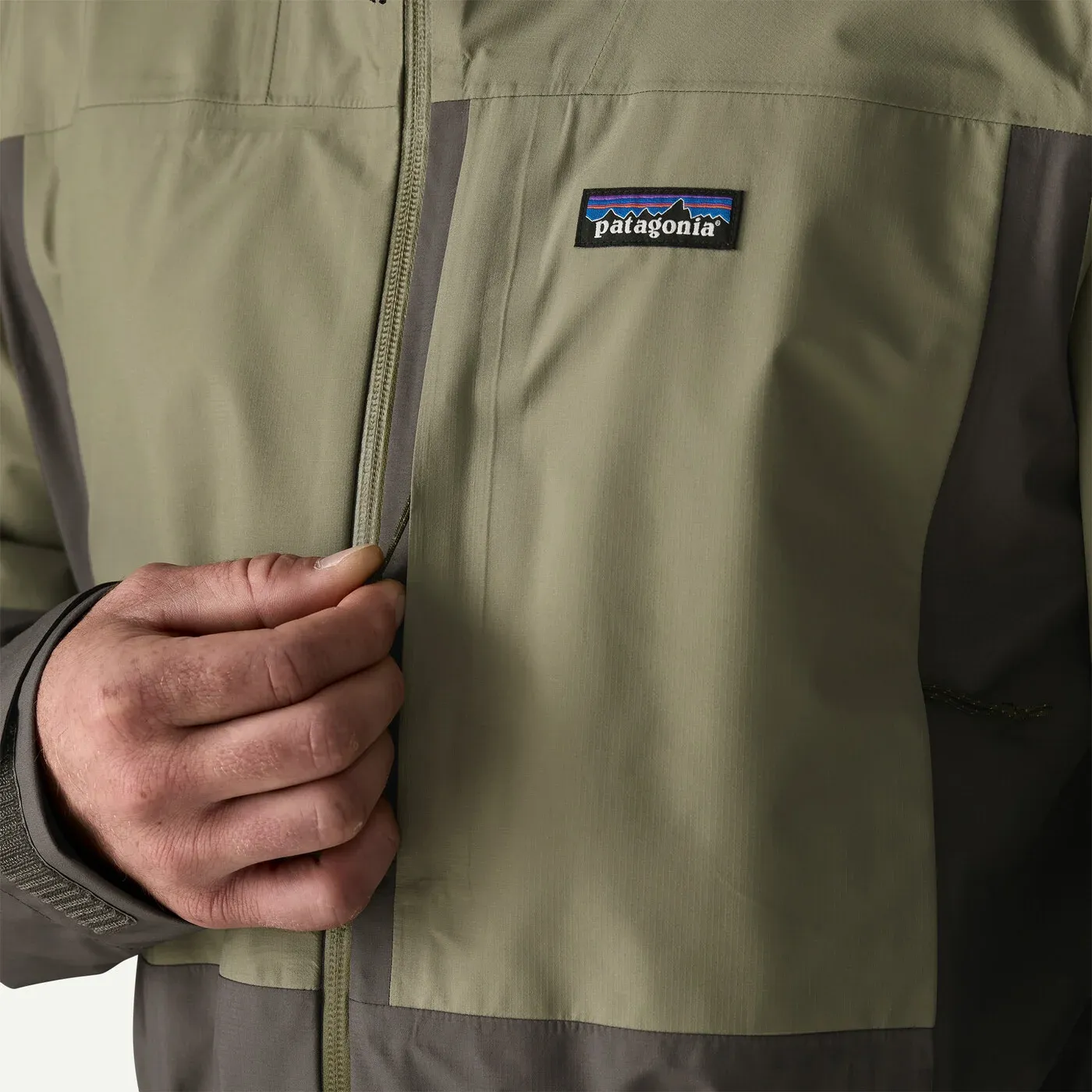 Patagonia - Mens Boulder Fork Rain Jacket - Forge Grey/River Rock Green
