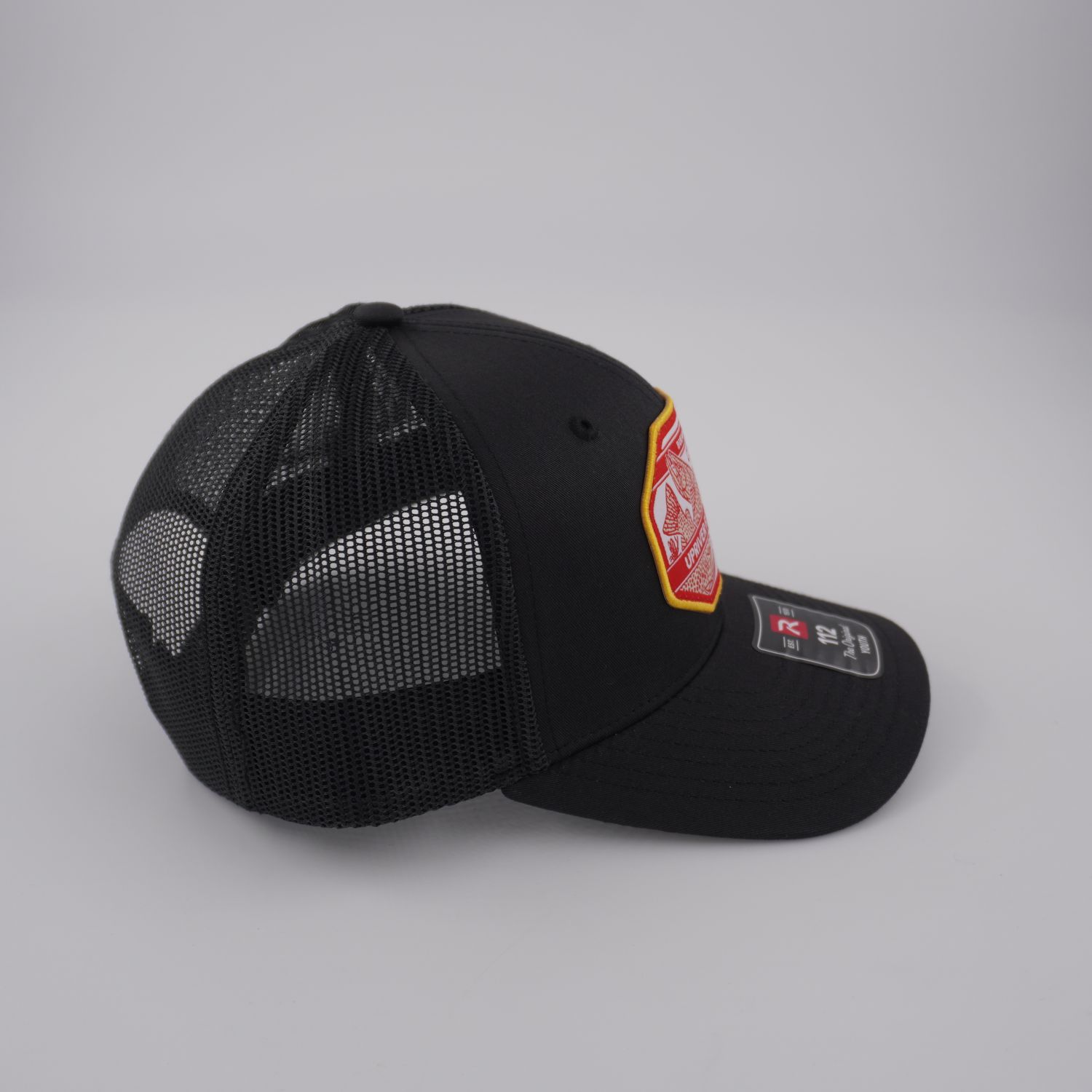 Upriver Youth Hat - Richardson 112 Solid Black w/ Casey Underwood Patch
