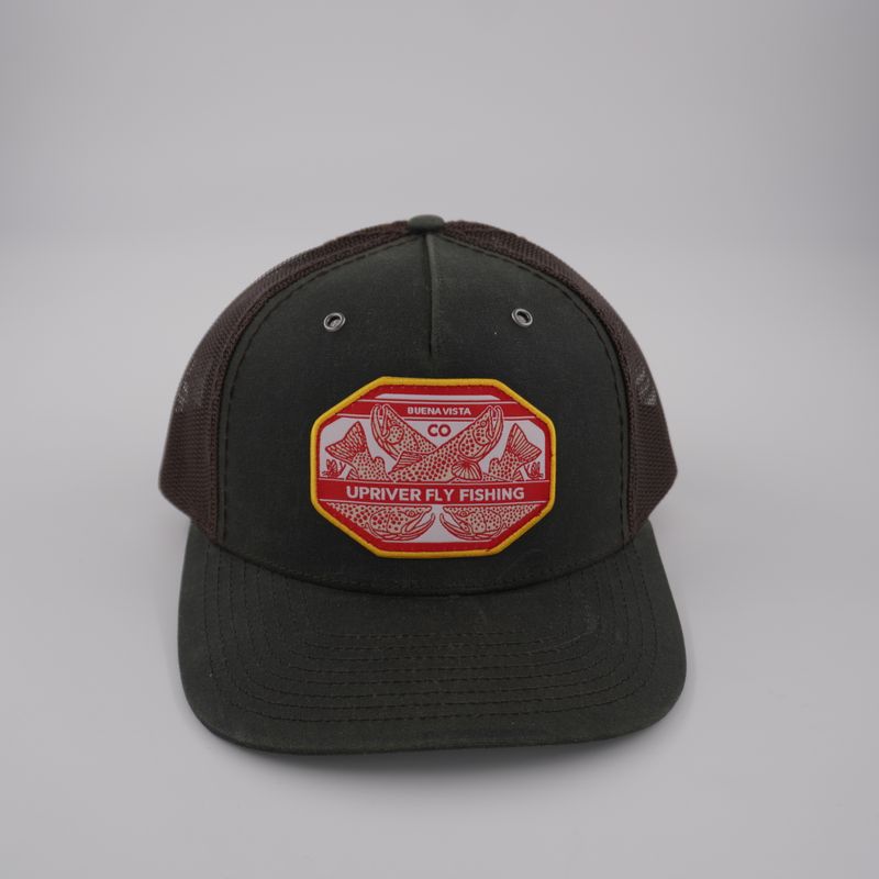 Upriver Hat - Richardson 112WH Hawthorne Split Dark Olive/Coffee w/ Casey Underwood Patch