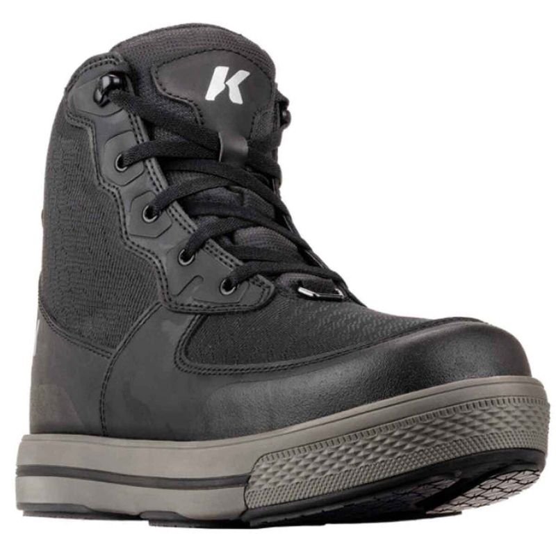 Korkers - Stealth Sneaker Boot w/ Fixed Kling-On Rock Soles, Black