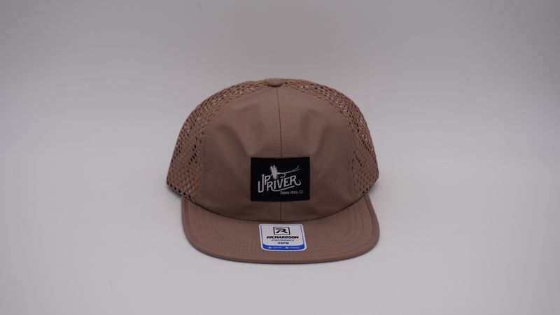 Upriver Hat - Richardson 935 Rogue Solid Khaki with patch