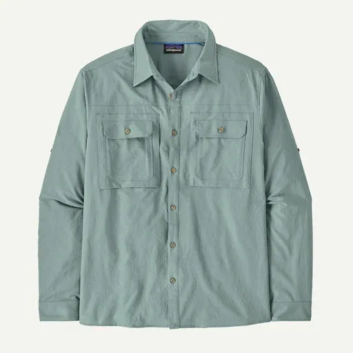 Mens L/S Self Guided Sun Shirt - Blue Sage