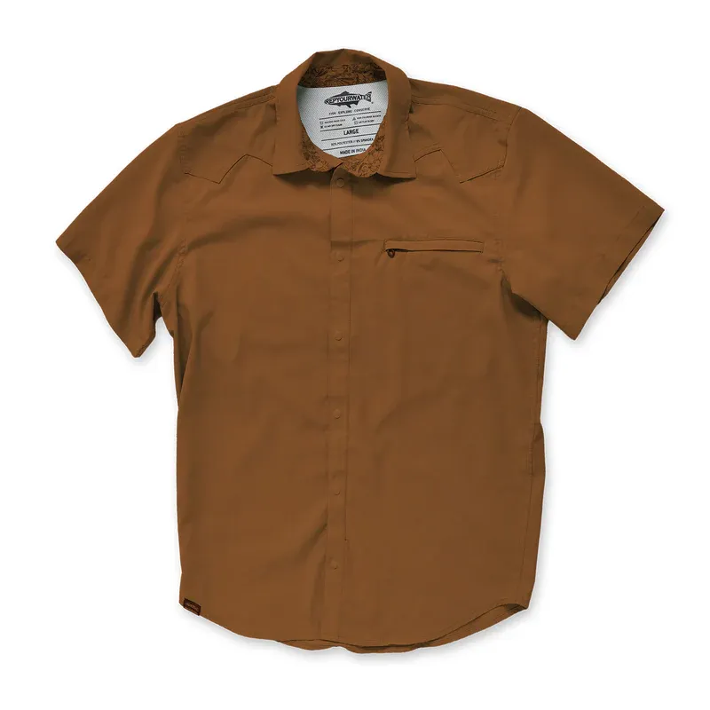Rep Your Water S/S Button Down - Deschutes - Teak