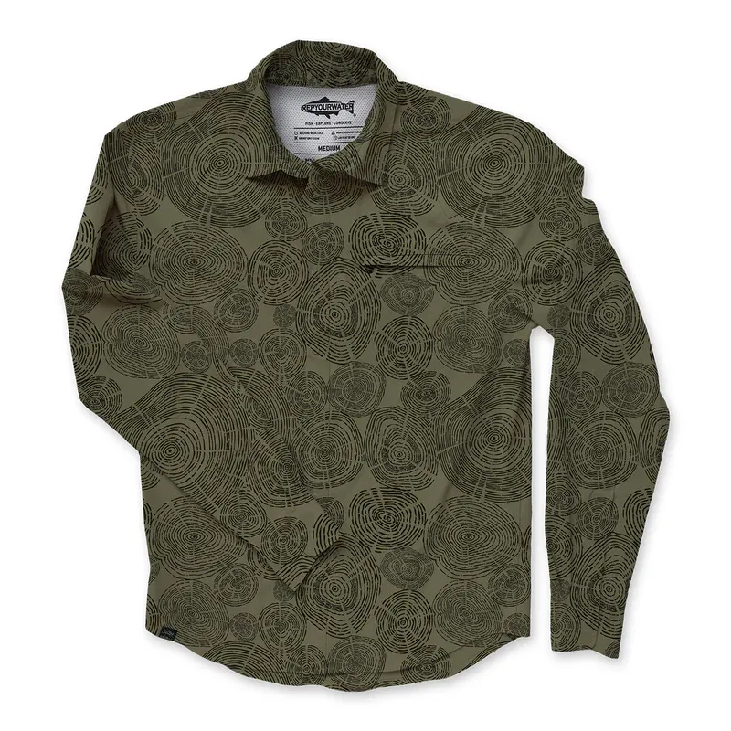 Rep Your Water L/S Button Down - Wellfleet - Tree Rings