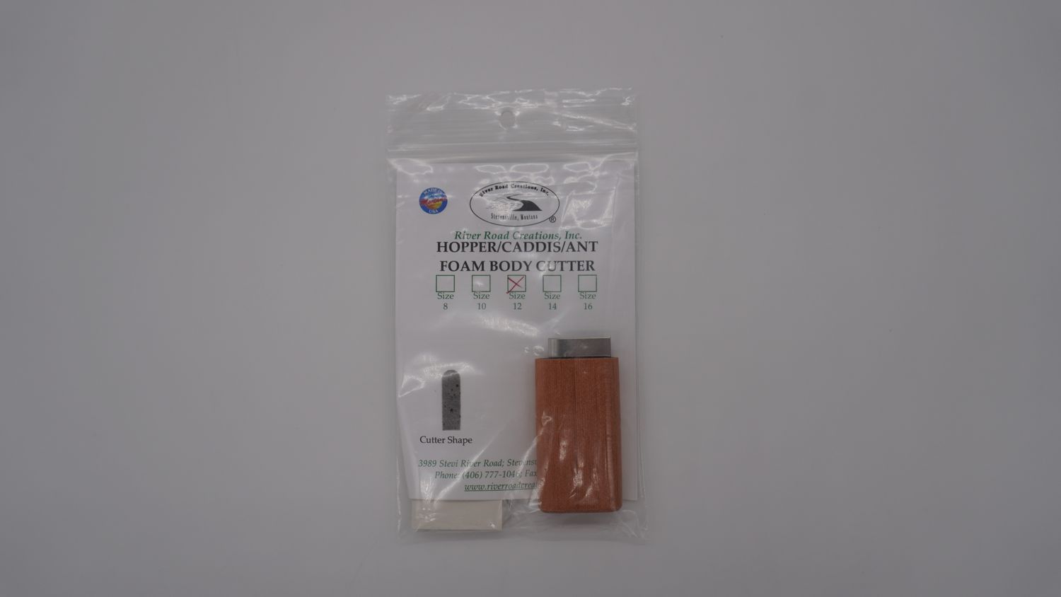 Hopper/Caddis/Ant Foam Body Cutter, Size: #12