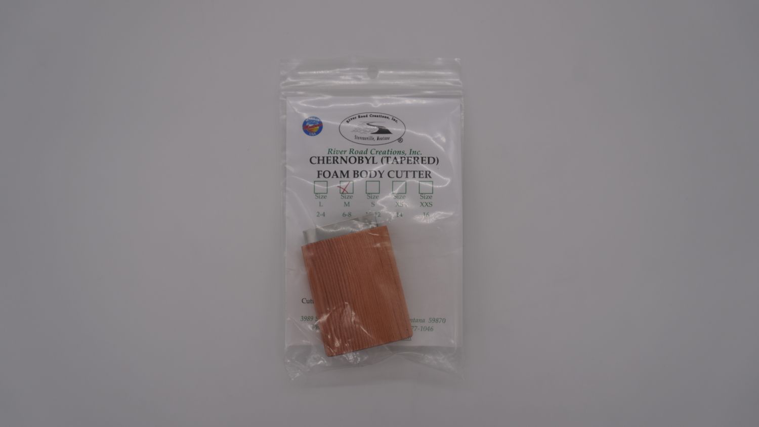 Chernobyl Style Tapered End Foam Body Cutter, Size: Med #6-8