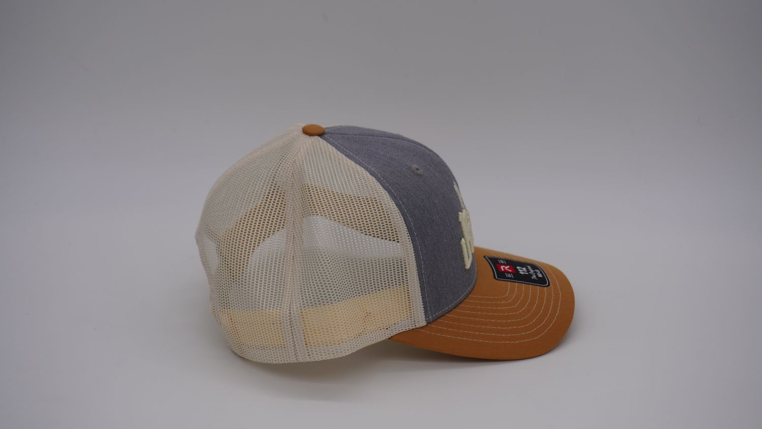 Upriver Hat - Richardson 112 Tri Heather Grey/Birch/Amber Gold