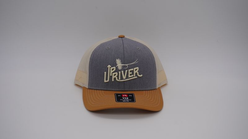 Upriver Hat - Richardson 112 Tri Heather Grey/Birch/Amber Gold