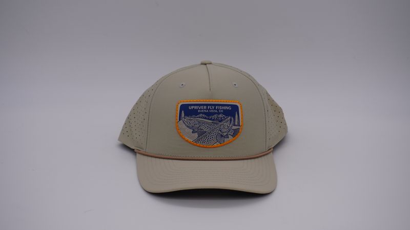 Upriver Hat - Richardson 355 Solid Oat Milk/Elmwood white with Casey Underwood patch