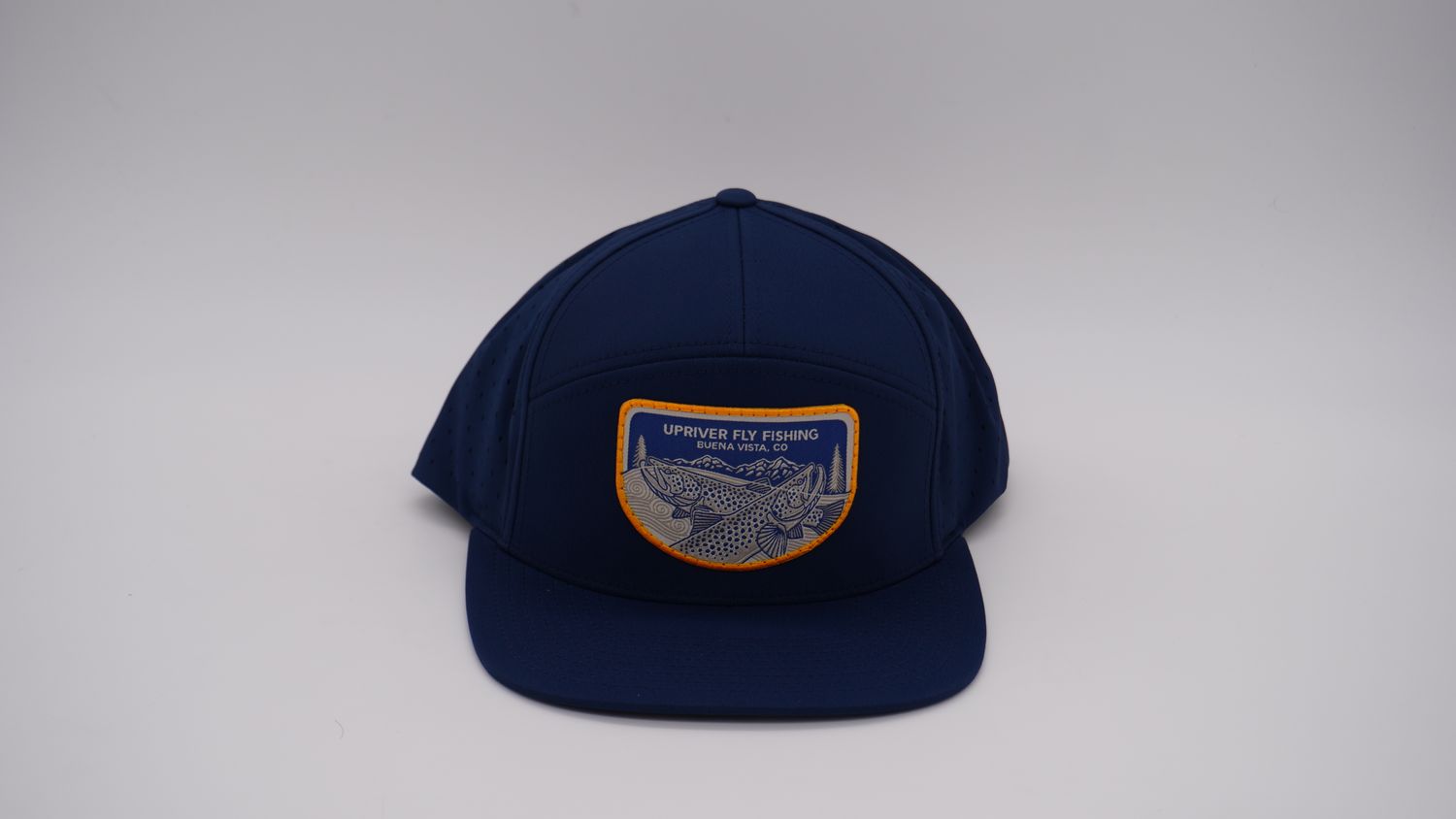 Upriver Hat - Richardson 169 Cannon Solid Light Navy with Casey Underwood patch