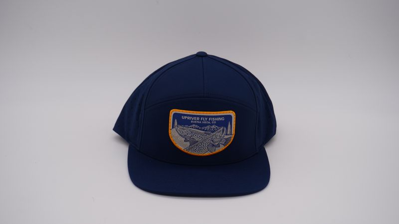 Upriver Hat - Richardson 169 Cannon Solid Light Navy with Casey Underwood patch