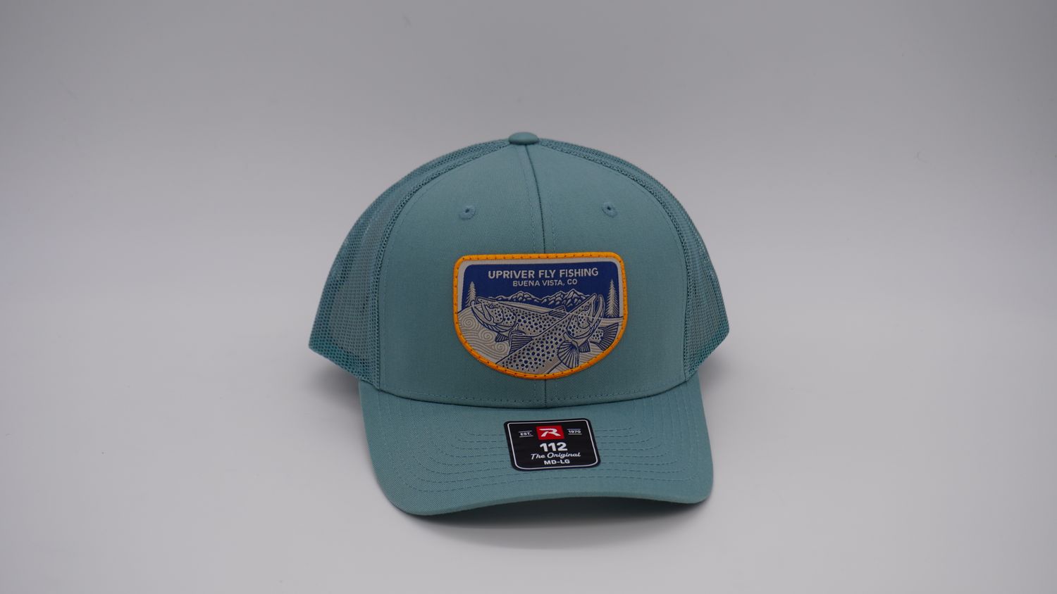 Upriver Hat - Richardson 112 Solid Smoke Blue w Casey Underwood patch