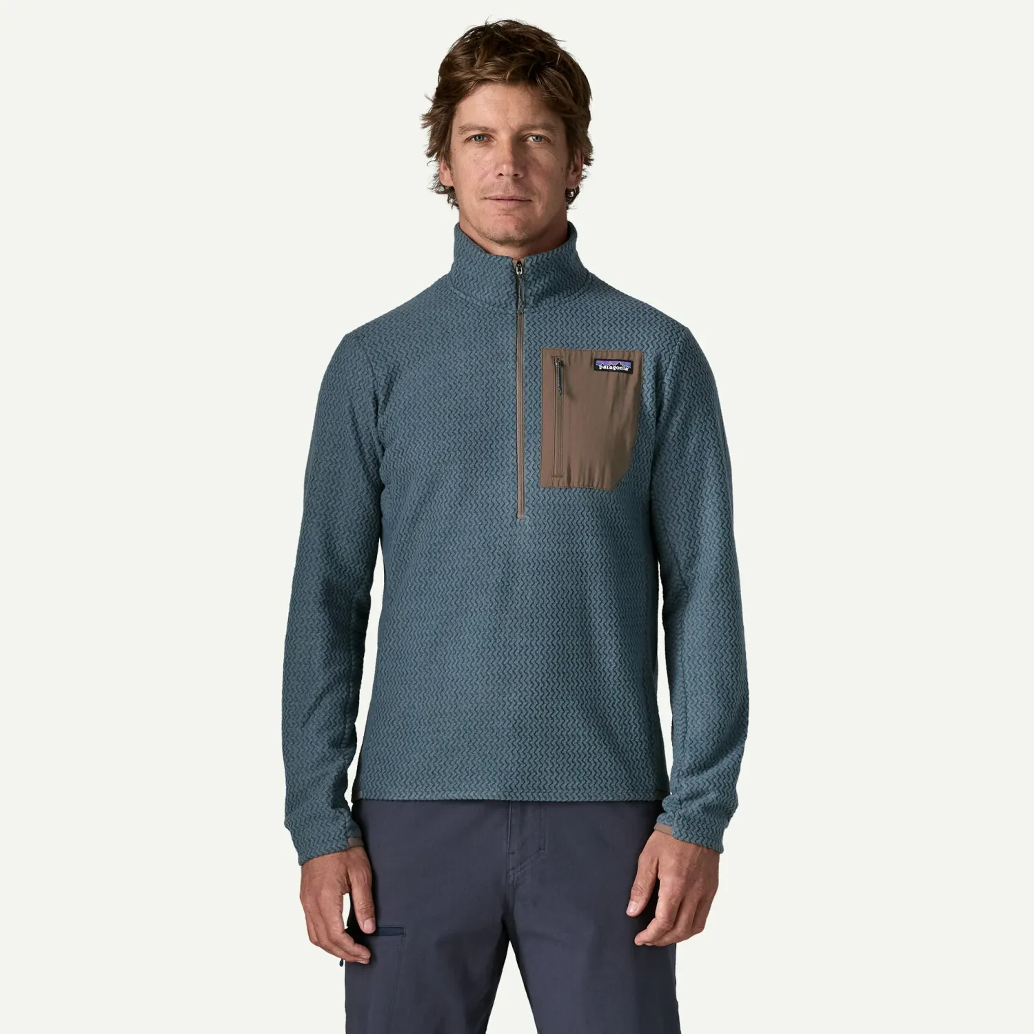 Patagonia - Mens R1 Air Zip Neck - Summit Blue