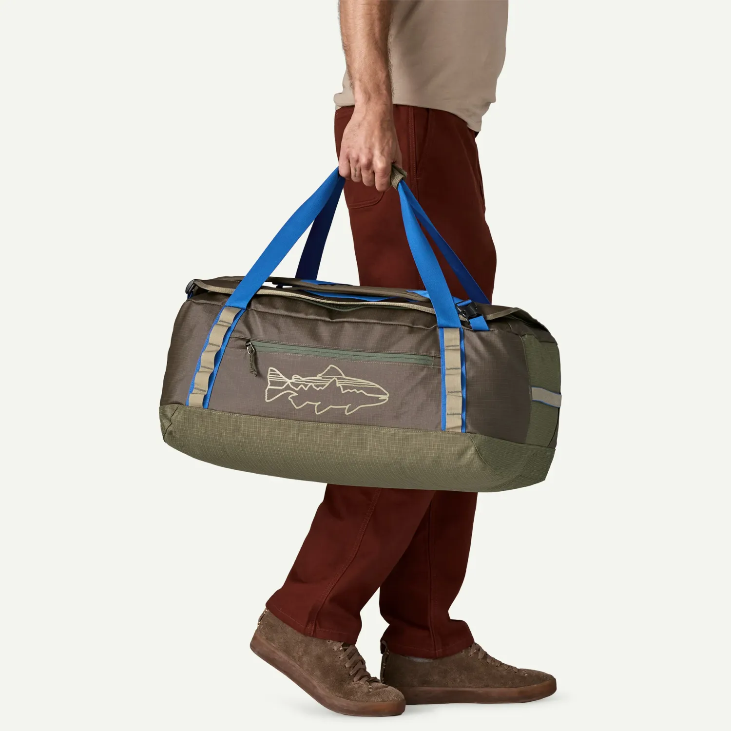 Patagonia - Black Hole Duffel 55L - Basin Green Fitz Roy Trout