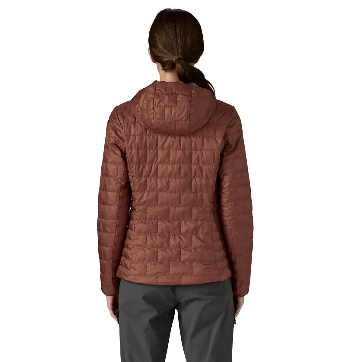 Patagonia - Womens Nano Puff Fitz Roy Trout Hoody - Dried Vanilla